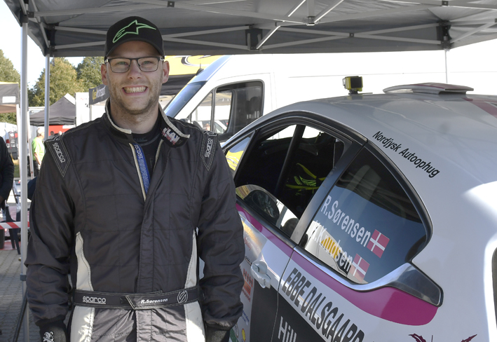 Rasmus Sørensen var godt tilfreds med andenpladsen i Roskilde-rallyet.
(Foto: MD/specialpress@gmail.com)